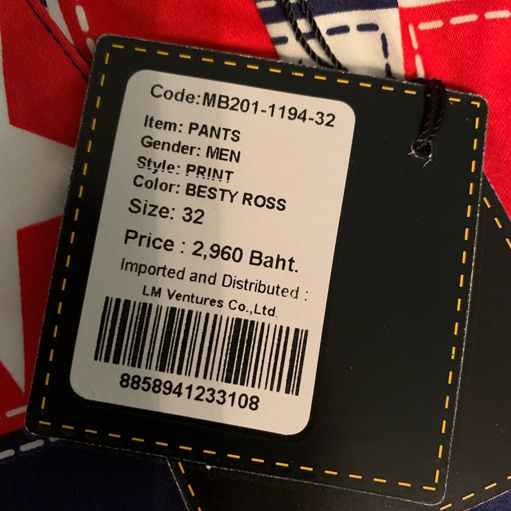 ❌SOLD❌Loudmouth patriotic men’s golf pants
